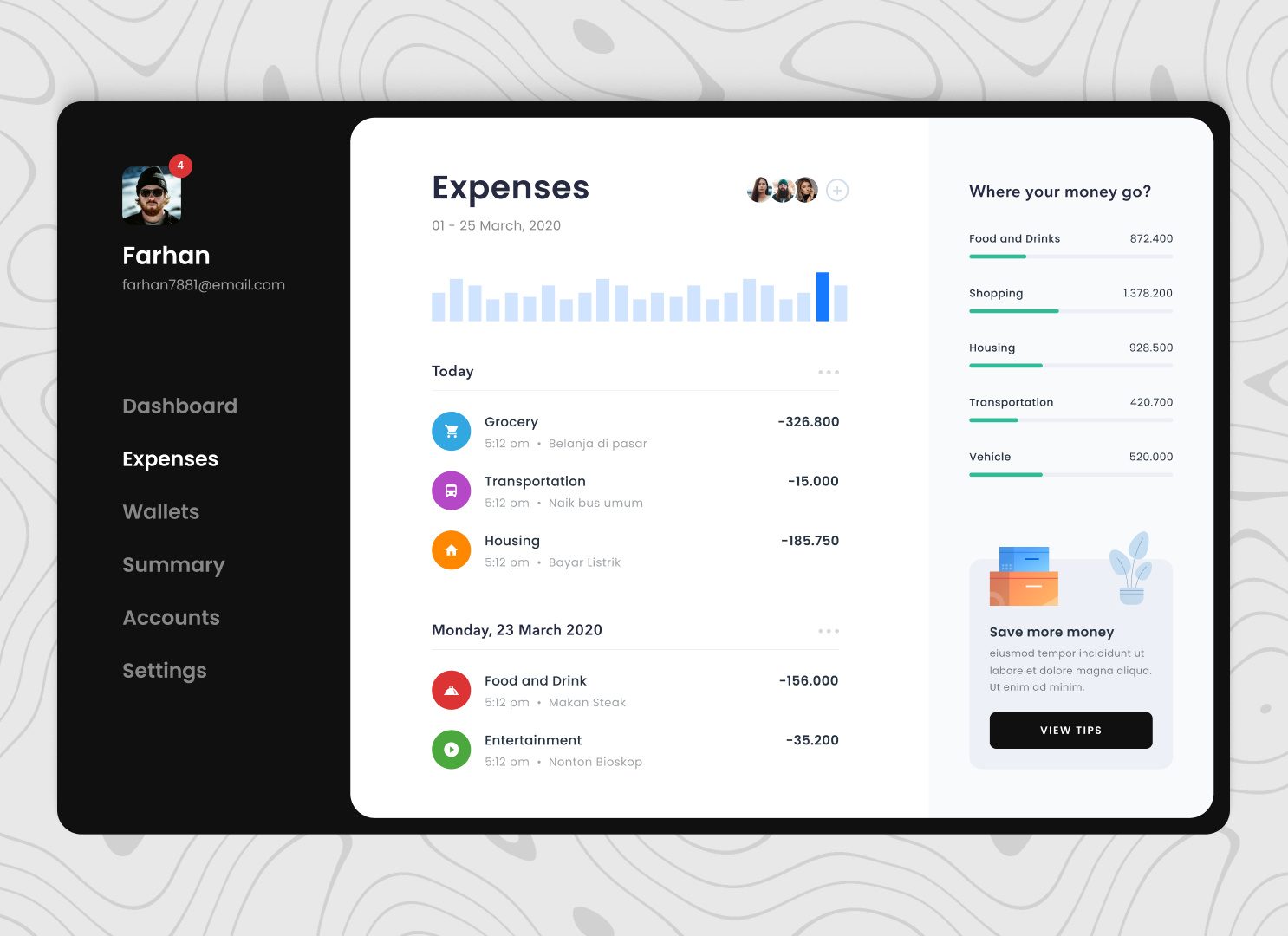 Project Managmant Dashbord branding figma finance landing page mobile app ui uiux ux webdesign website