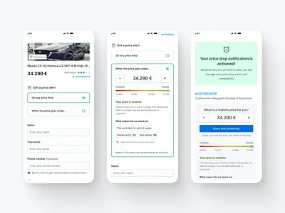 Price Alert: The fastest growing lead type alert automotive price product design ui user research ux