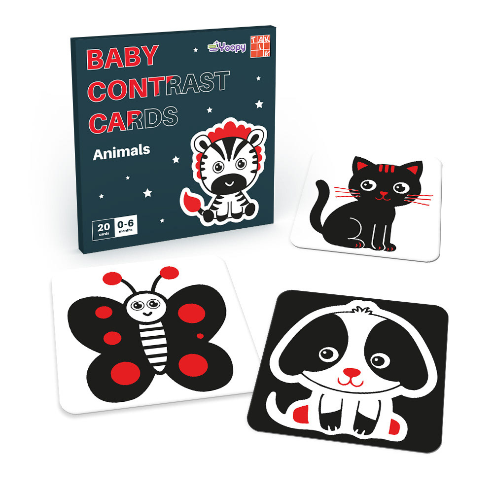 BABY CONTRAST CARDS – ILLUSTRATIONS & PACKAGING DESIGN baby cards children design graphic design illustration illustrator vector