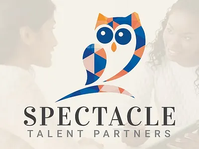 Spectacle Talent Partners Logo branding design graphic design illustration kaleidoscope logo logo logo design logomark owl logo spectacle logo typography ui vector