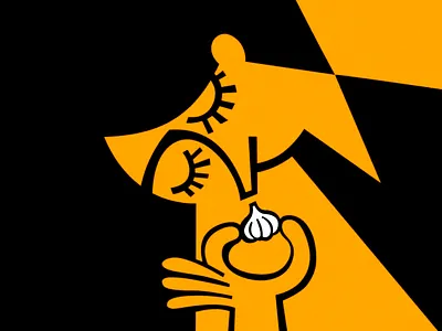 Playful Abstract Character Illustration abstract character artistic composition bright graphics cartoon concept creative poster edgy illustration flat style graphic art hand drawn iconic design illustration line art minimal shapes modern artwork playful design pop culture simple forms strong contrast stylish minimalism