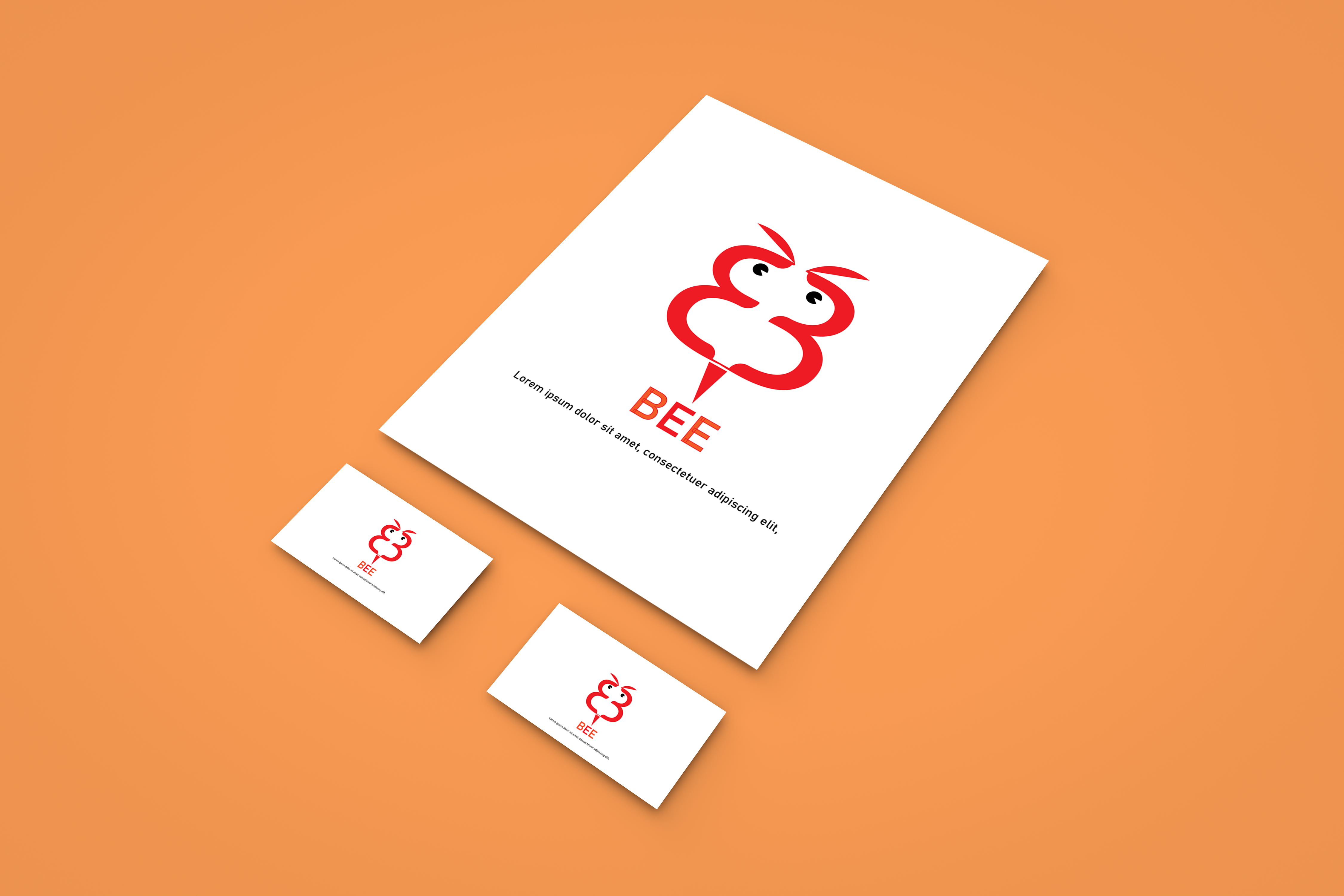 Bee App branding graphic design logo minimalist ui