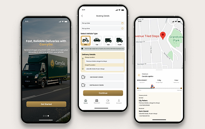 CarryGo design logo typography ui uiux ux