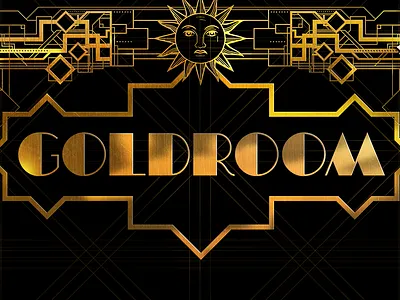 Goldroom all caps art deco display font era fonts gatsby goldroom graphic design old sharkshock typography vintage