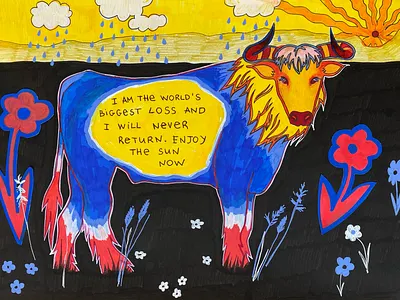 Extinct bold book design drawing editorial illustration environmental illustration traditional