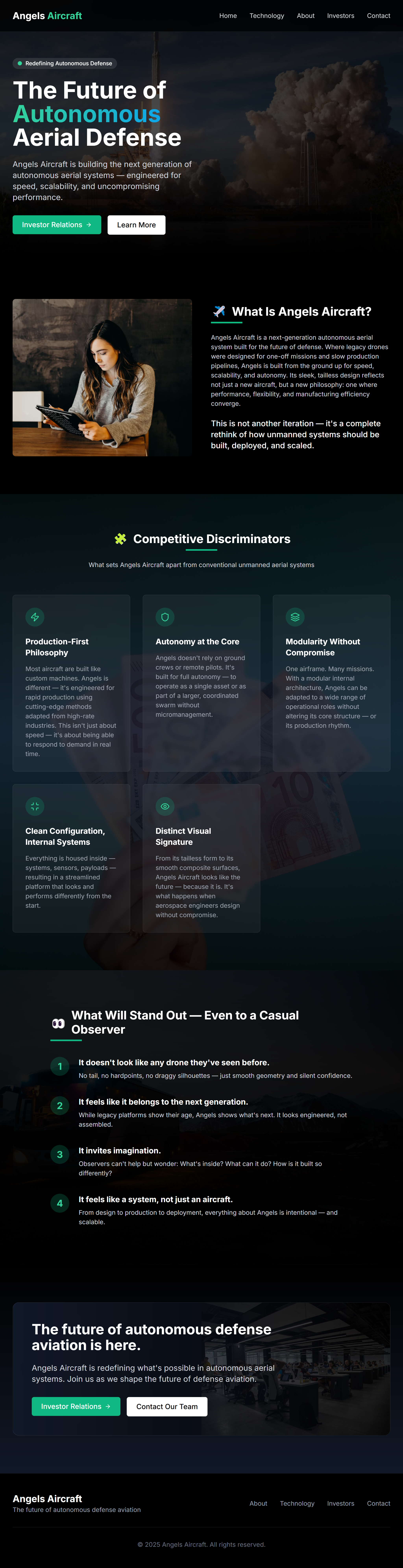 Dark Theme Aircraft Website Design aircraft dark theme ui ux website