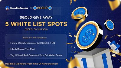 White List Giveaway Banner for SGOLD