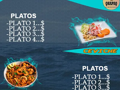 modelo de menu graphic design