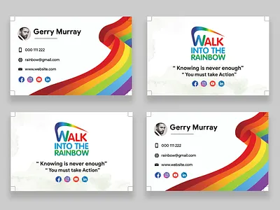 Rainbow Business cards