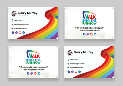 Rainbow Business cards