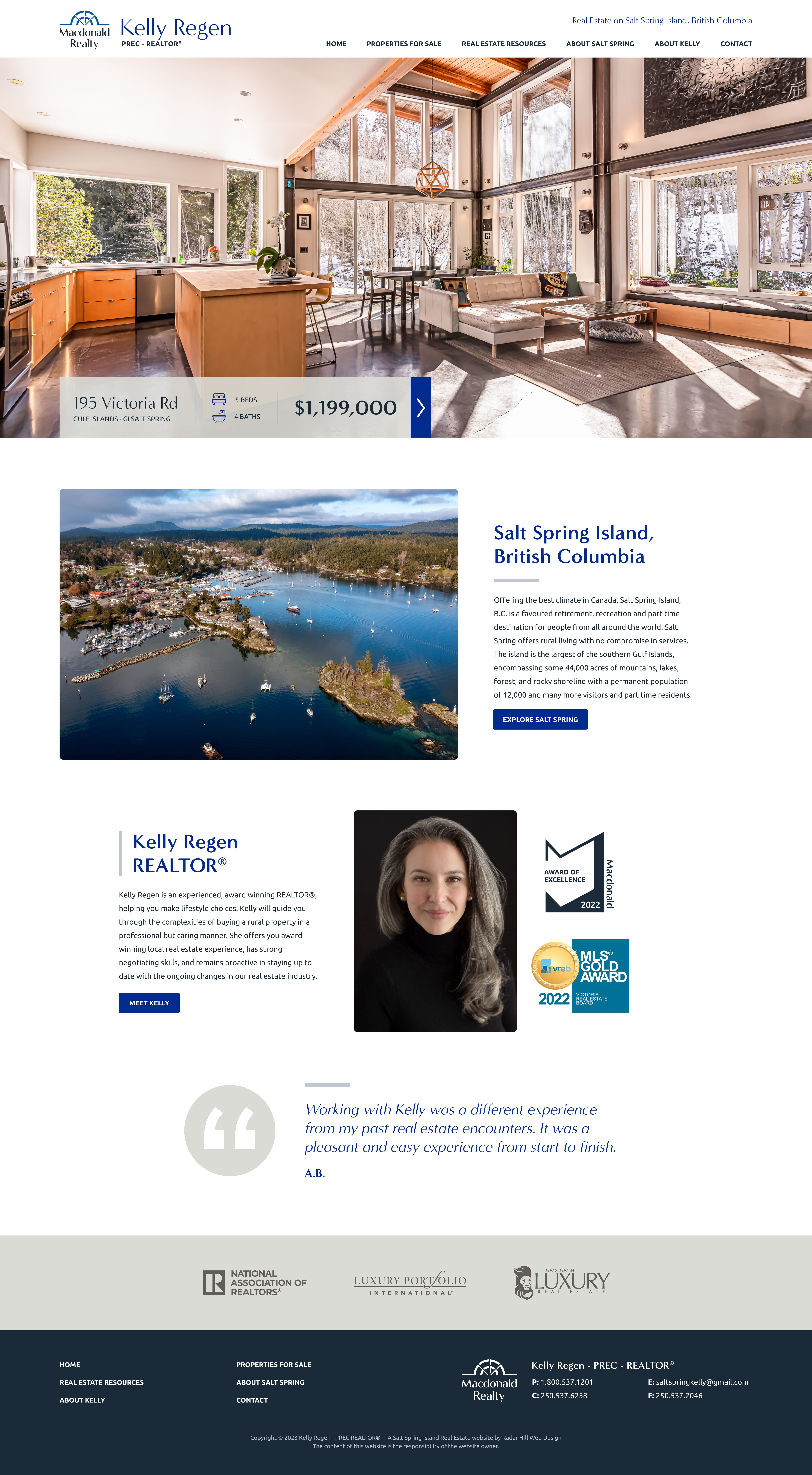 Kelly Regen graphic design home page web design