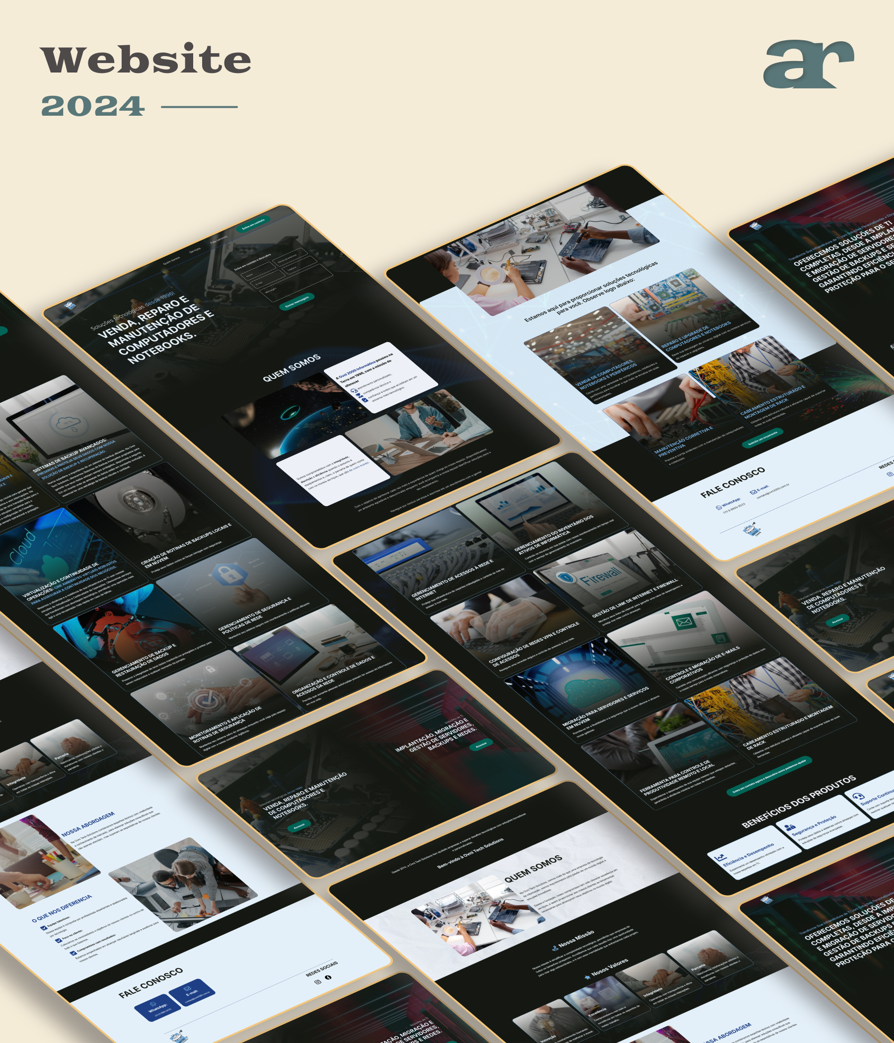 Multipage - Informática & TI clean design informatica landing page minimalista multipage one page ti ui ux website