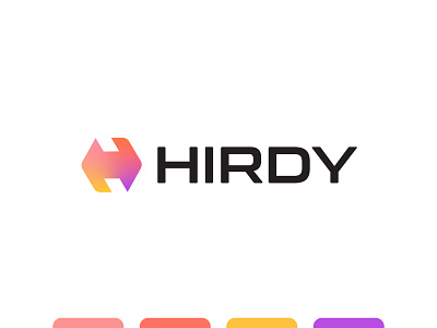 Logo Design for a Crypto Options Trading Platform || H logo blockchain branding coin colorful crypto currency ecommerce finance gradients h h modern logo it lettering logo nft pattern platform quote token trading