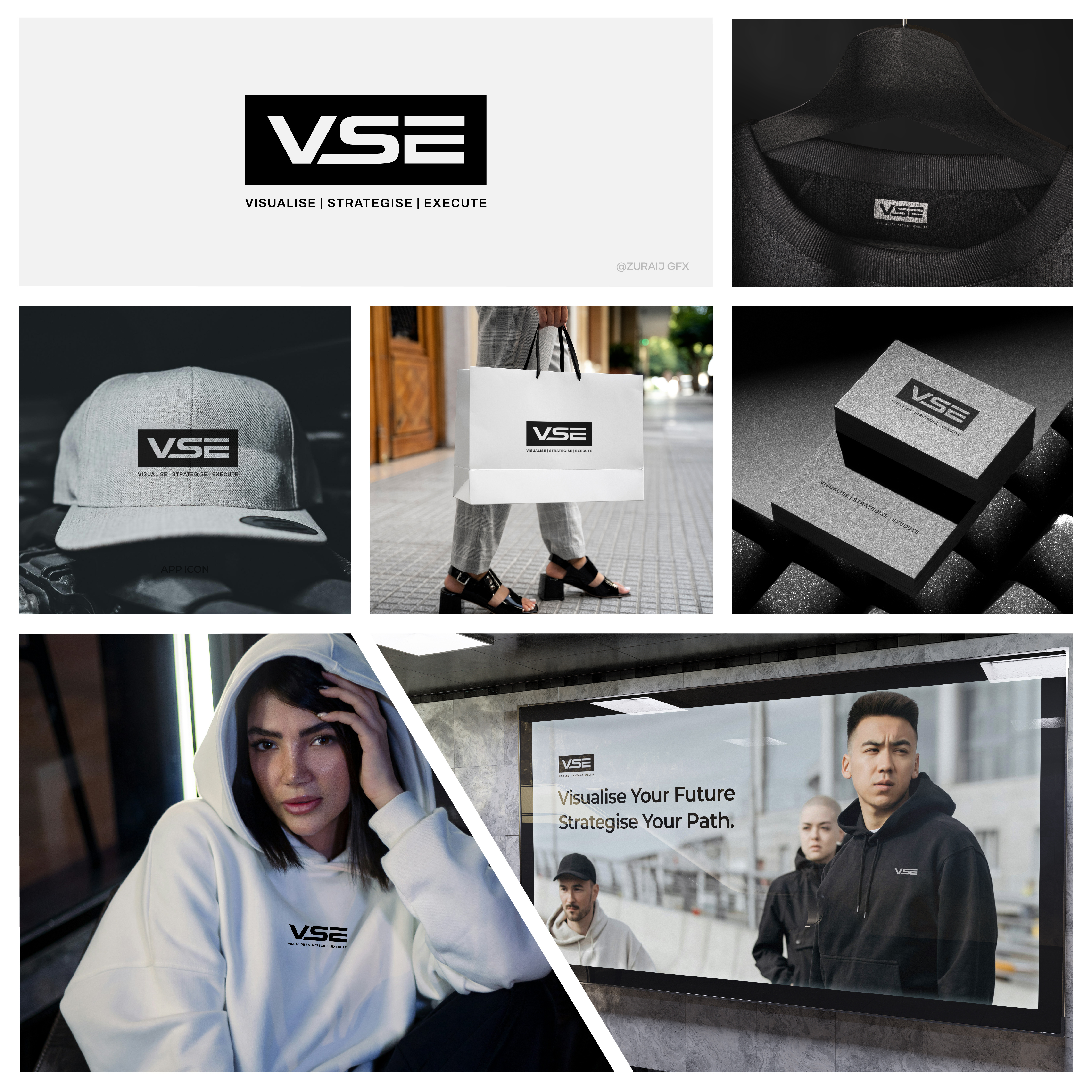 VSE StreetWear Brand Logo Design branding clothing branding design fashion branding graphic design illustration letter logo logo streetwear logo typography