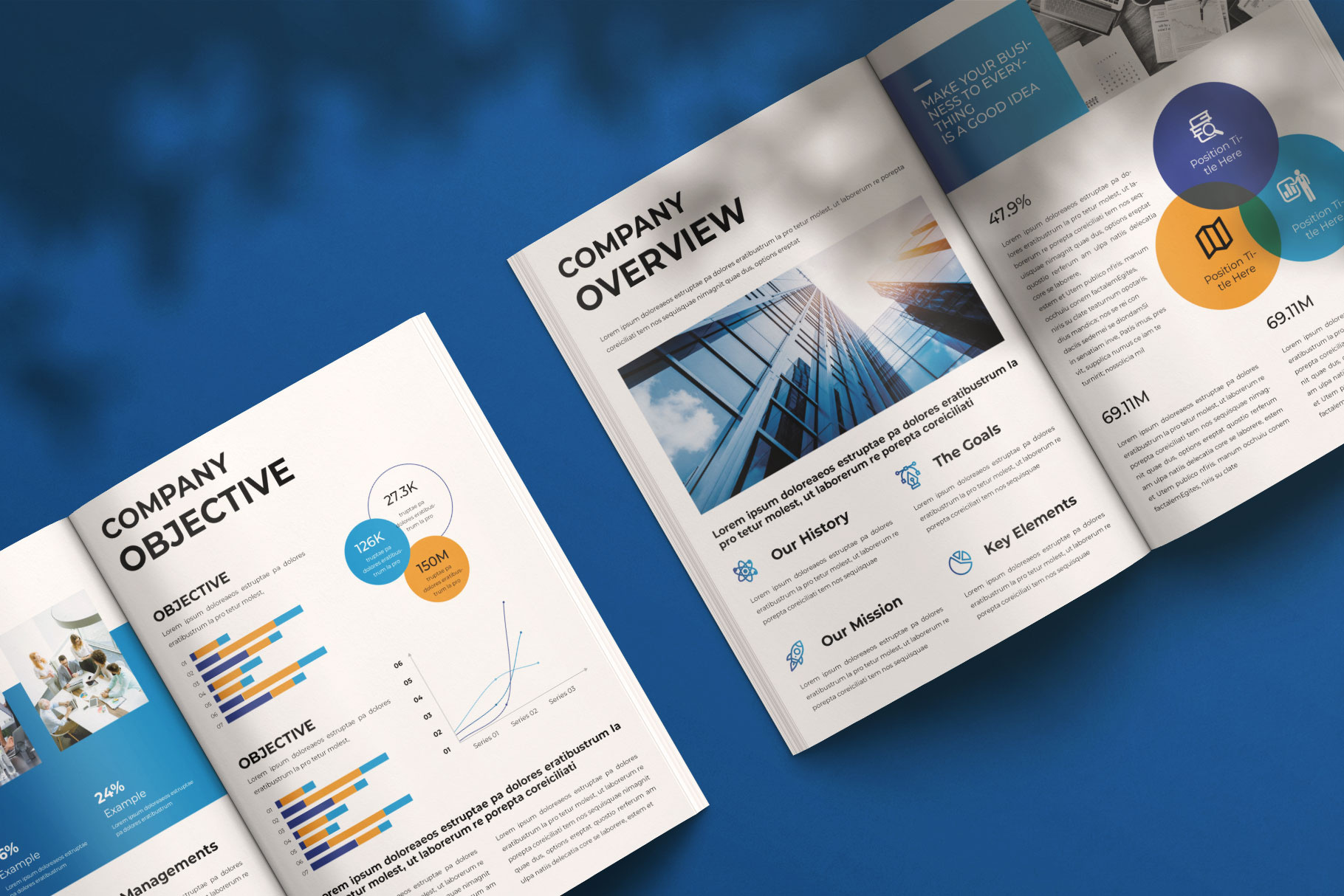 Company Brochure Template branding brochure company design graphic design layout logo portfolio template