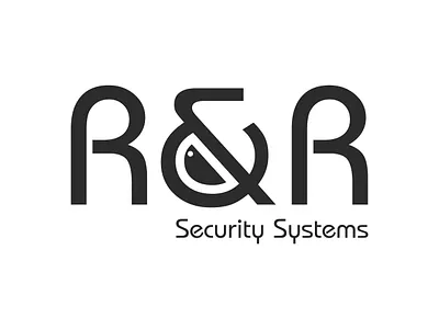 Logo on security system company app branding camera cccamera design graphic design logo minimal minimallogo modern modernlogo rr security securitylogo typography vector