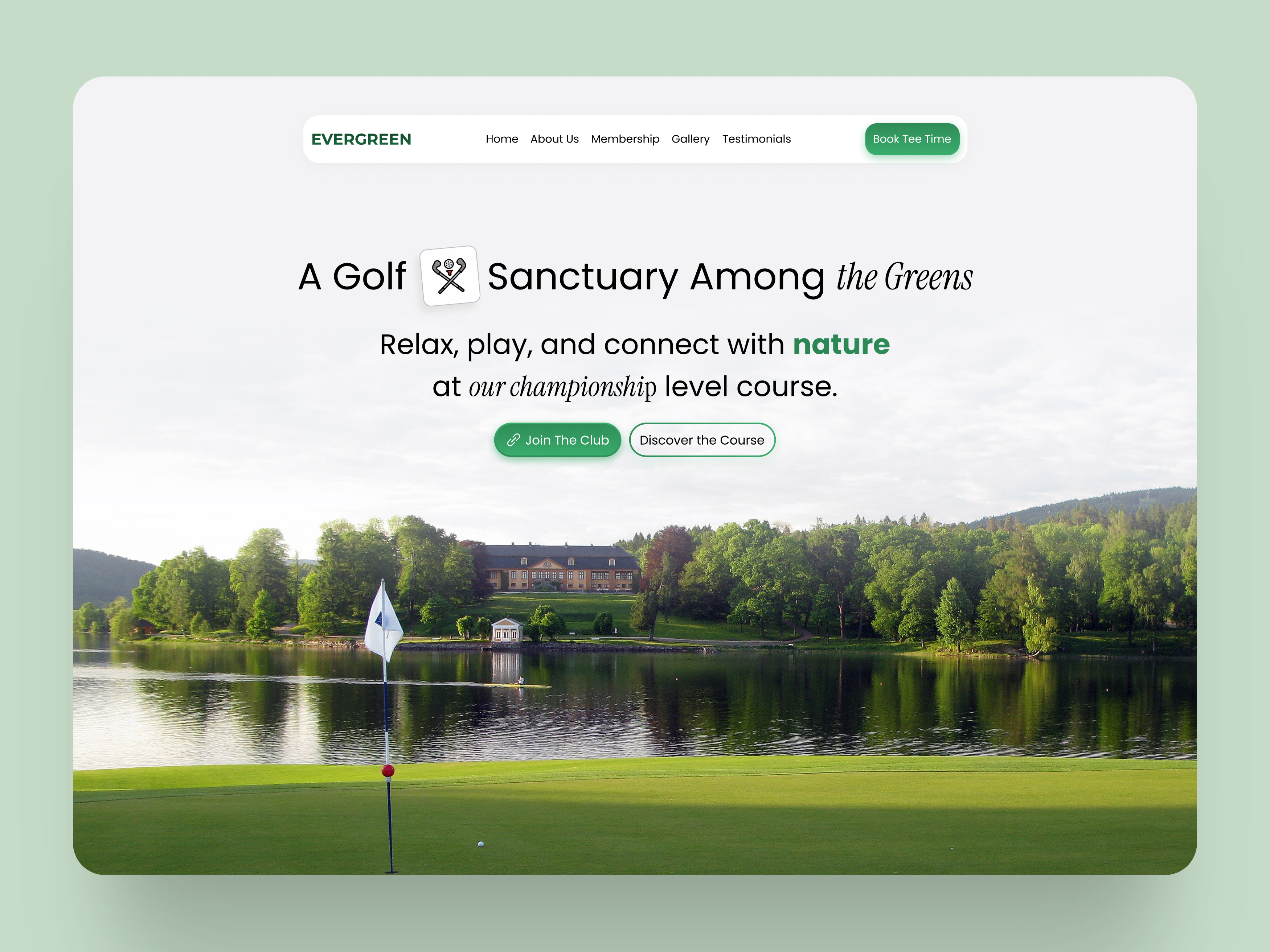 Web Design for Golf Club clean golf golf club golf website hero design hero section landing page landing page design ui ui design uiux webdesign website website ui design