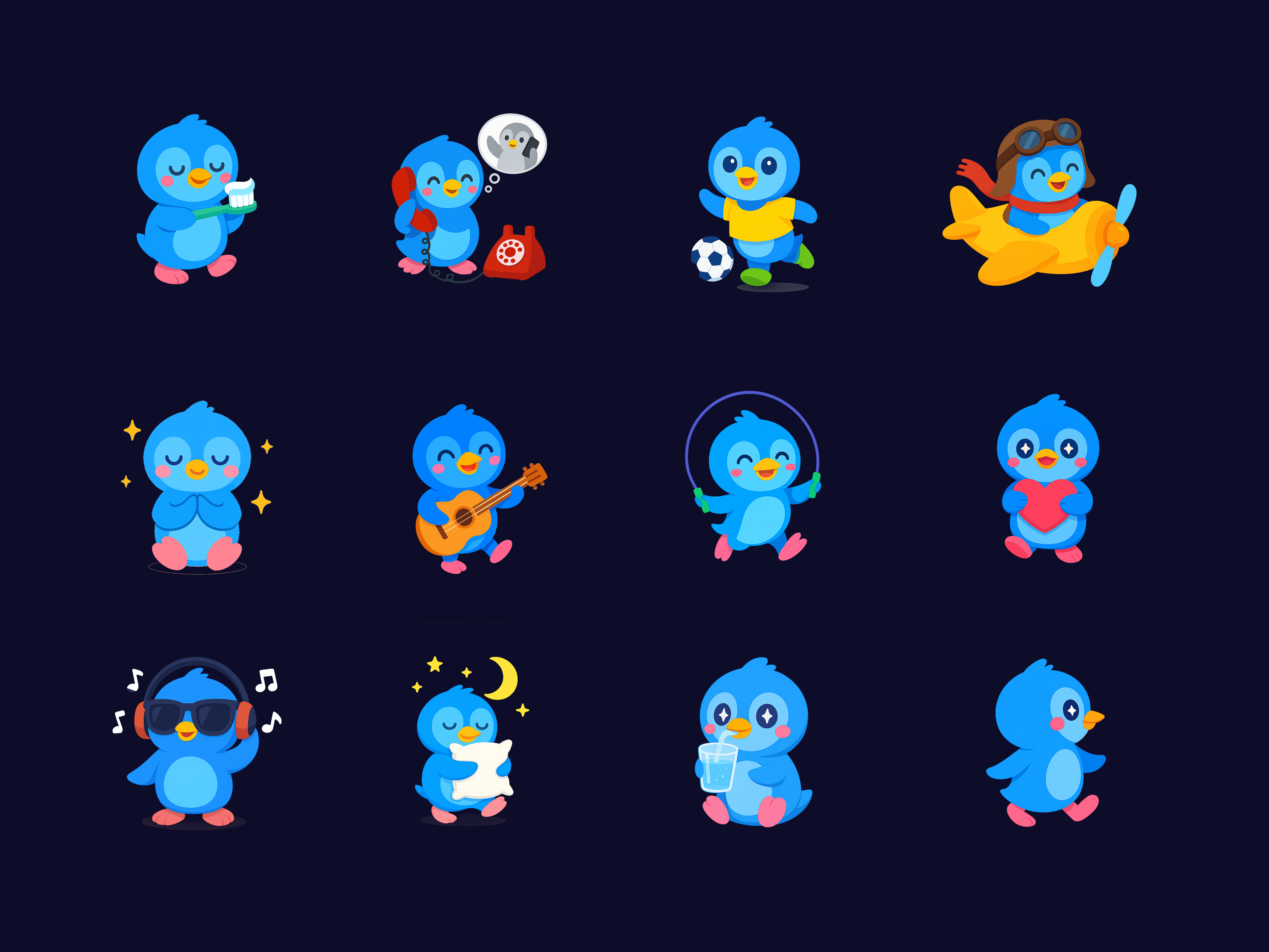 Example of Concept: Breathe with Bobo 🐧 Mascot
