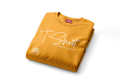 Folded T-Shirt Mockup ( PSD File ) folded shirt mockup folded t shirt shirt mockup tshirt mockup