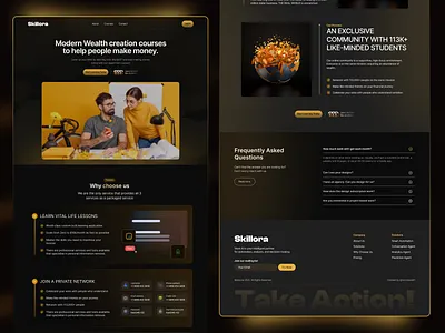 Course Selling Landing Page 3d animation branding design farmer graphic design illustration motion graphics shopify shopify. ui webflowdeveloper website design