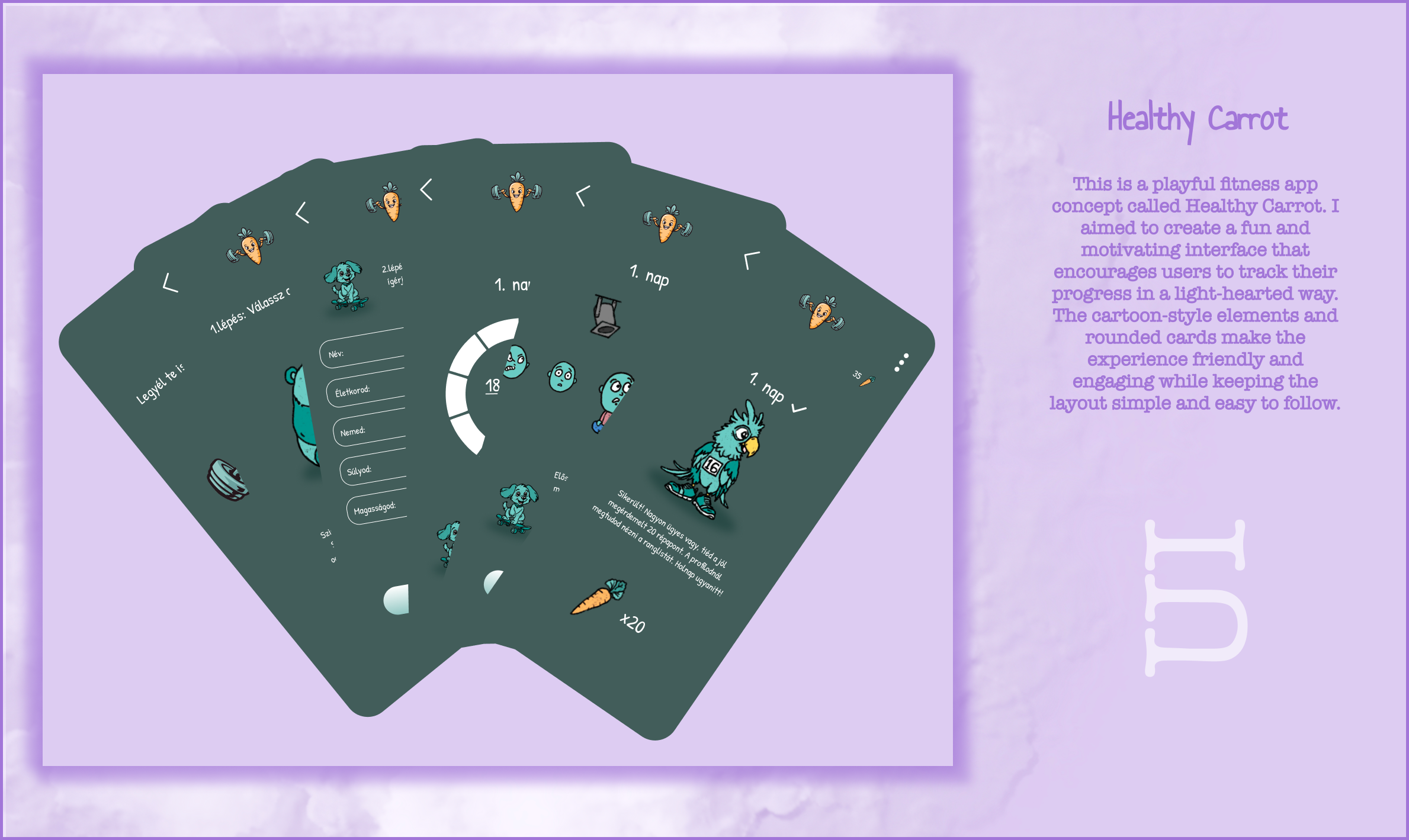 Healthy Carrot App app branding carrot graphic design healthy logo search