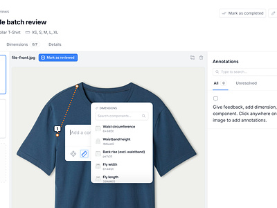 Product Reviews - Extending Annotations Support annotations comments dialog dropdown figma menu minimal notes popover pro product design review saas ui