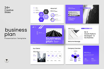 Business Plan PowerPoint with Infographic Layout business entrepreneurship finance funding goals growth investors management marketing operations plan powerpoint proposal revenue startup strategy