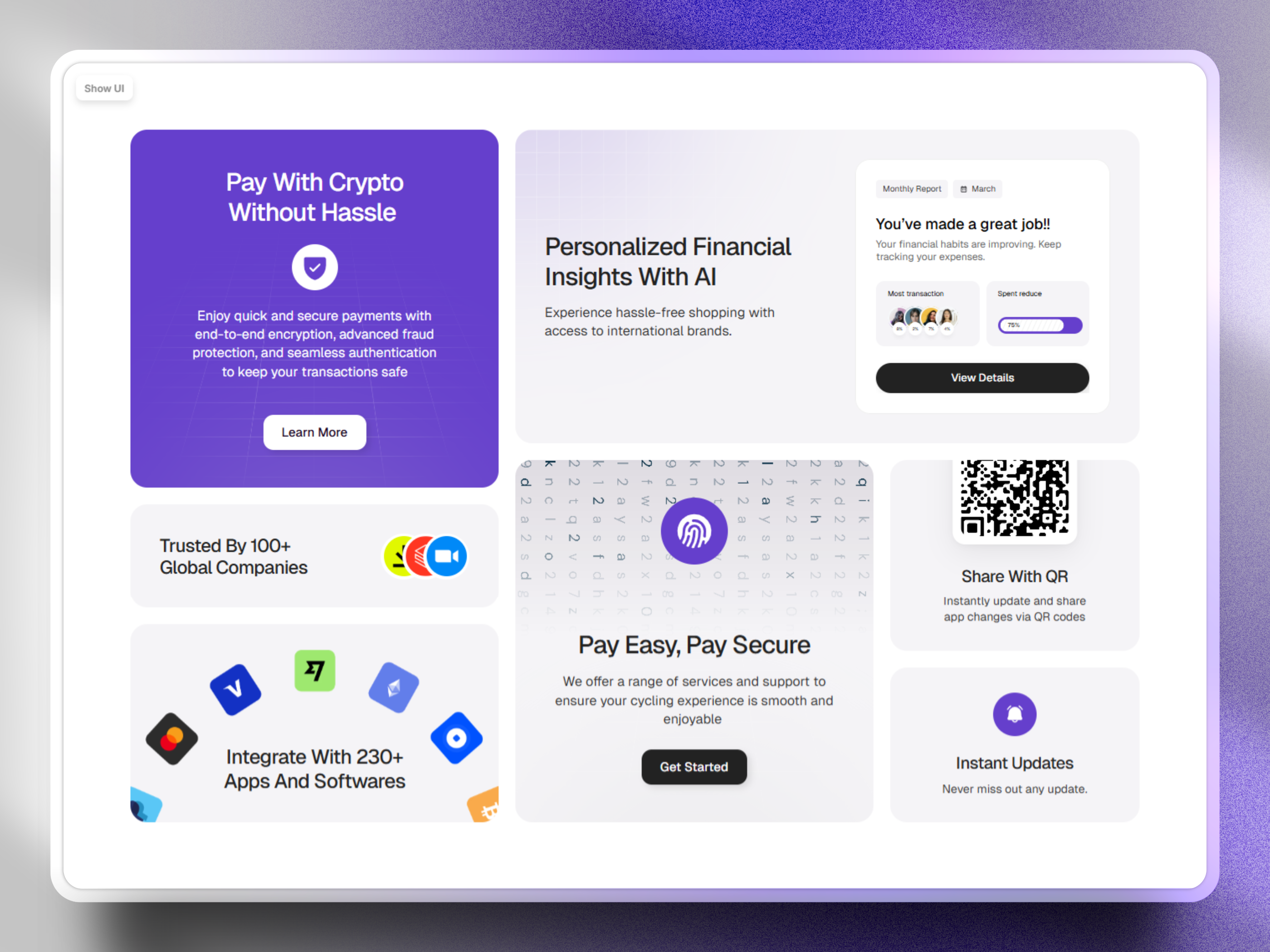 03 Framer Bento Grid Component - Framify Design bento bento box bento boxes bento component bento grid bento grids design framer framer bento component framer component library framer development framer template framer templates framer website ui web design