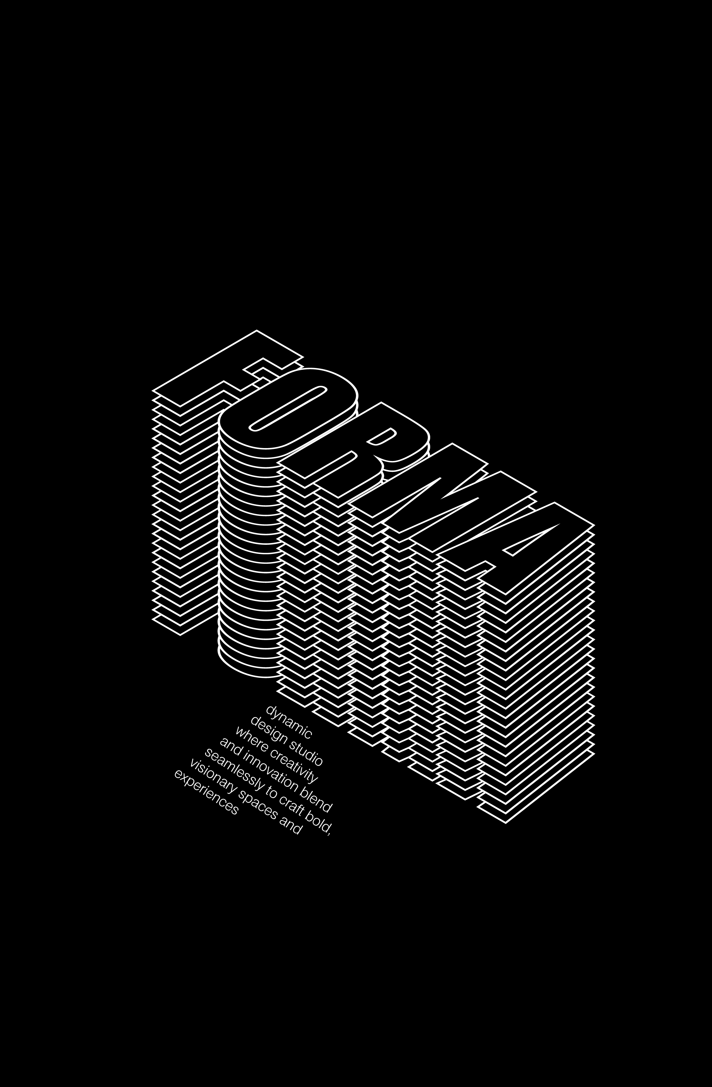 Forma - blend test 3d desing graphic design illustrator test typography