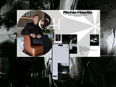 C41Ⓡ Richie Hawtin branding design landing page tilda ui ui ux ui elements web design webdesign дизайн сайт тильда
