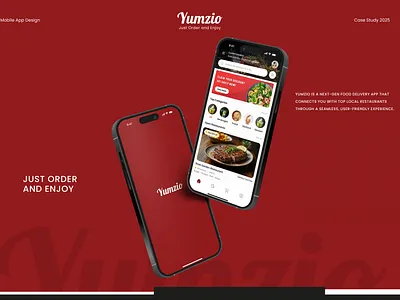 Yumzio | Food Delivery Mobile App Case Study Design food app food mobile app mobile app mobile app case study trending ui design uiux user centric user experience design ux design