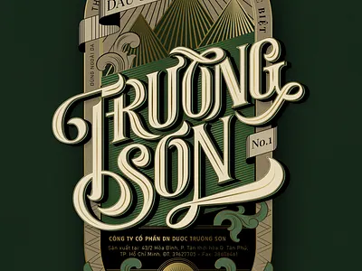 Vietnamese vintage brands reimagined #5 flat hand lettering illustration label lettering logo mark retro vector vietnam vietnamese vintage