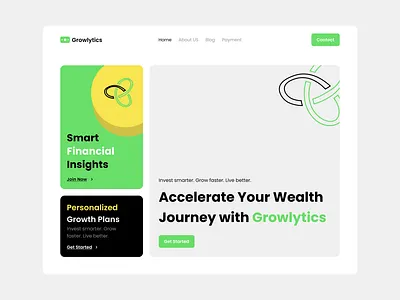Growlytics - Landing Page analyticsplatform creativelandingpage designinspiration figmadesign growlytics landingpagedesign saasdesign uidesign webdesign