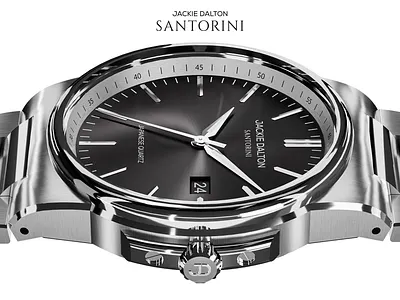 3d Visualization of Santorini Collection for Jackie Dalton 3d 3dmodel 3dmotion 3dredner advertising animation blender graphic design keyshot render watch