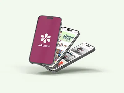 Print on demand | Inkscale logo printondemand ui uiux