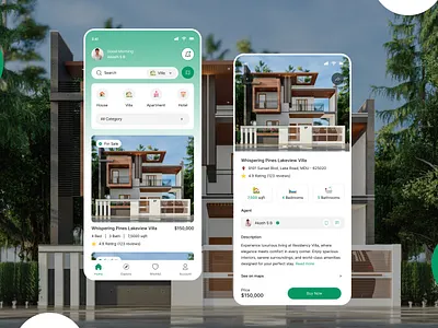 Residency App — Smart Home Buying UI app branding design graphic design typography ui ux vector