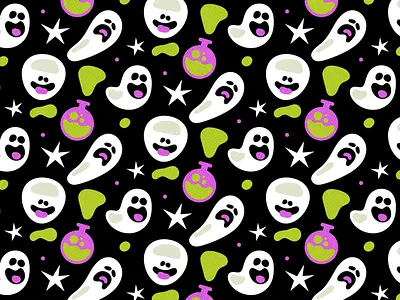 Ectoplasma - Ghosts 2d art bold characterdesign children fun ghost graphic design halloween illustration kawaii spooky texture vectorart