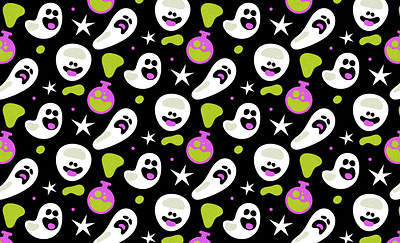 Ectoplasma - Ghosts 2d art bold characterdesign children fun ghost graphic design halloween illustration kawaii spooky texture vectorart