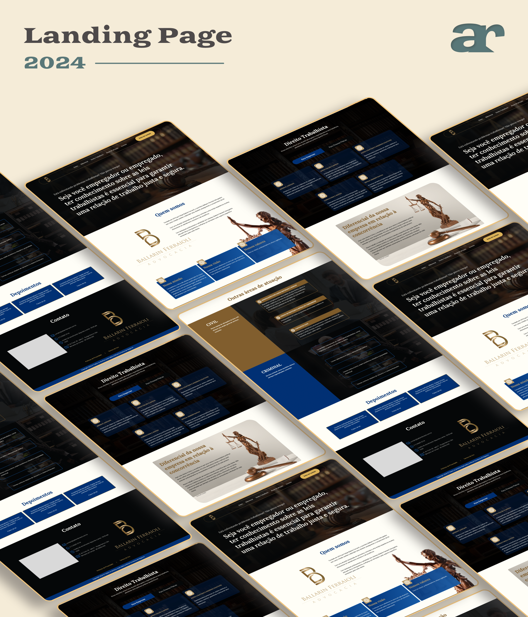 Landing Page - Advocacia advocacia advocacy advogado clean design landing page lawyer minimalista ui ux website
