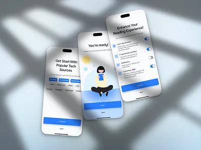 Mobile App On-boarding UI app design mobile onboarding ui ux