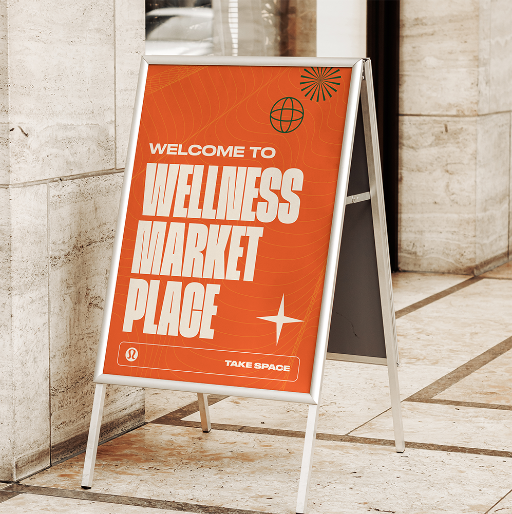 Lululemon Wellness Fest creative direction graphic design