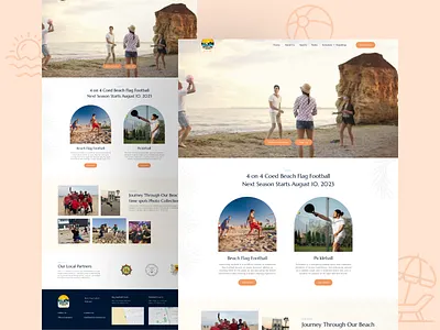 Sports / Event Website (Beach Sports League) adobe illustrator branding design graphic design illustration logo typography ui uiux ux vector web design web development website website design wordpress