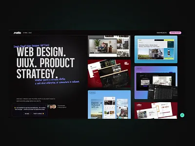 Personal Portfolio - MATTO portfolio uiux web design website