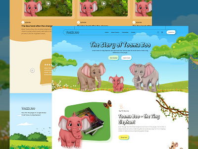 Kids Storytelling / Animated Website 3d adobe illustrator animation branding design figma graphic design illustration kids website logo motion graphics typography ui uiux ux vector web design web development website wordpress