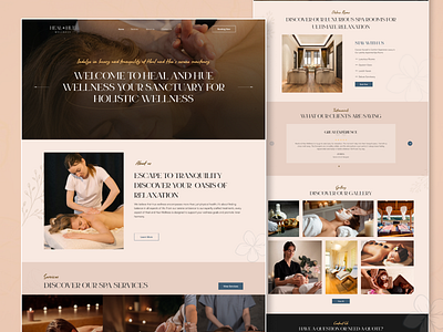 Wellness & Spa Website adobe illustrator branding design figma graphic design illustration logo spa ui uiux ux vector web design web development website wellness wordpress