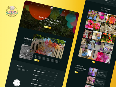 Event Planning & Decor Website adobe illustrator branding design event management figma graphic design illustration logo typography ui uiux ux vector web design web development website wordpress