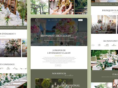 Wedding & Event Planner Website adobe illustrator branding design figma graphic design illustration logo typography ui uiux ux vector web design web developement website wedding planner website wordpress