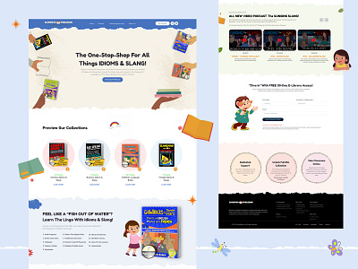 Educational Publishing Website adobe illustrator branding design educational website figma graphic design illustration logo study typography ui uiux ux vector web design web development website wordpress