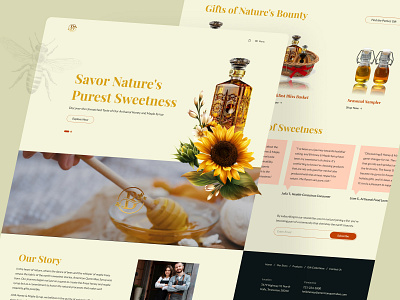 Honey & Maple Syrup Ecommerce Website adobe illustrator branding design ecommerce figma graphic design illustration logo nature website typography ui uiux ux vector web design web development wordpress