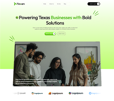 Agency Landing page design landing page mobile app ui ui user exprence user interface web design